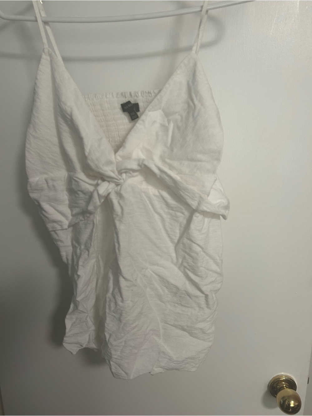 Banana Republic White Smocked Tube Top - XXL